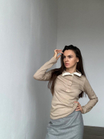 Шелковый лонг со стойкой