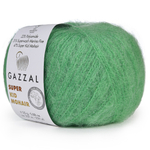 Пряжа Super Kid Mohair, 25г,237м, 47%супер кид мохер,31%мериносовая шерсть, 22% па (цена за 1шт)