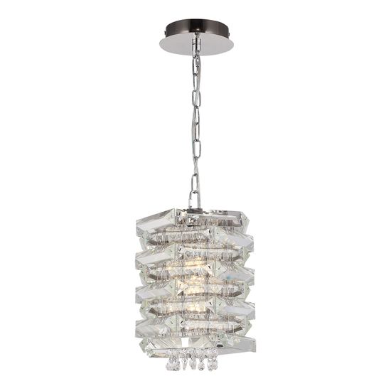 SL6137.103.01 Светильник подвесной ST-Luce никель/прозрачный E14 1*40W STROZZI