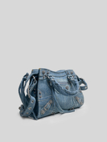 Сумка Balenciaga джинсовая с двойным ремешком купить