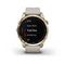 Умные часы Garmin FENIX 7S Sapphire Solar титановый кремово-золотой с светло-песочным силиконовым ремешком