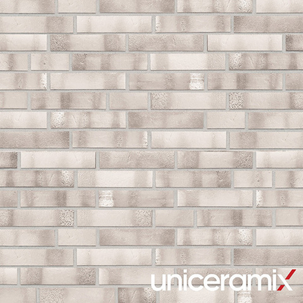 Плитка клинкерная фасадная Uniceramix FUSION UX23 Platinum, 240x71x12 мм