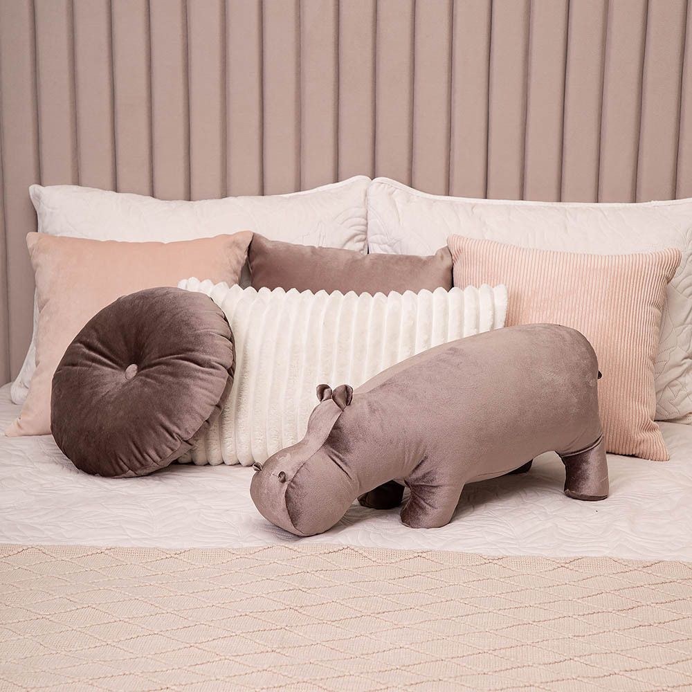 Подушка декоративная Бегемот По Кофе