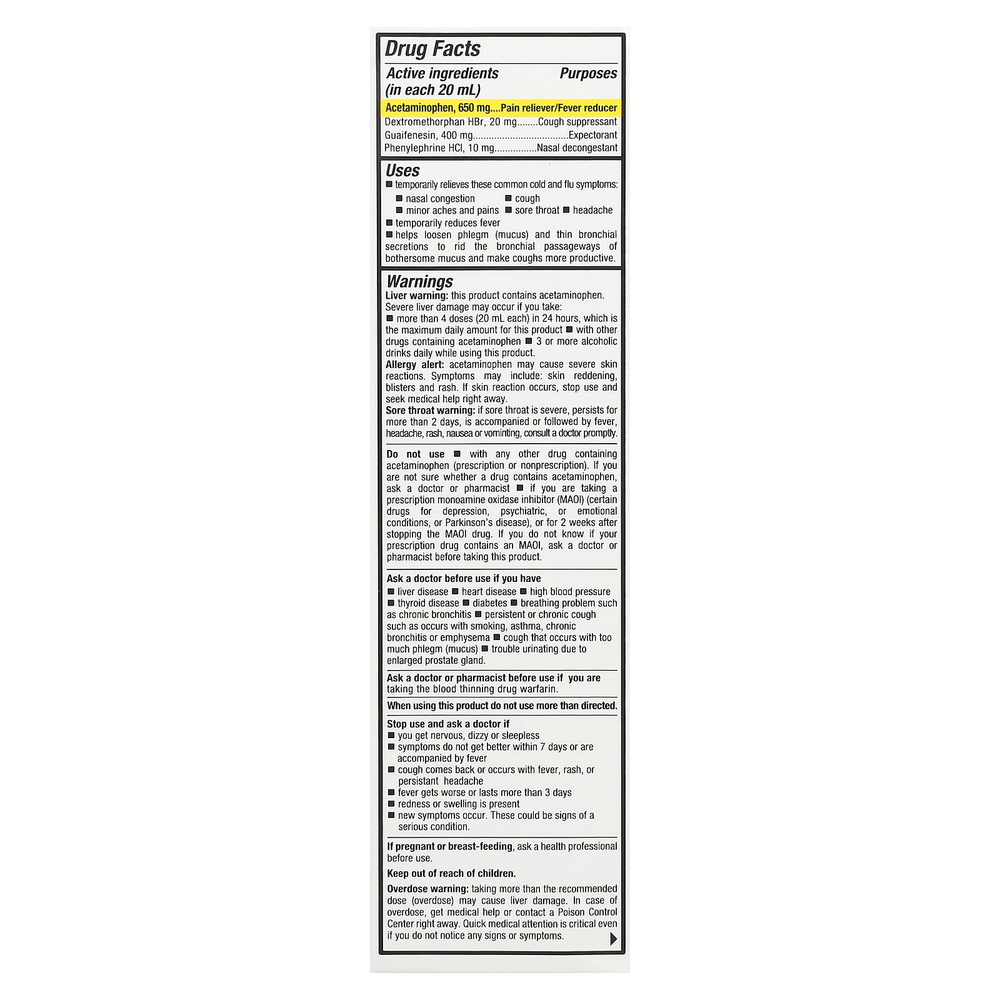 Tukol, Max Action, простуда, грипп и боль в горле, для детей от 12 лет, 177 мл (6 жидк. унций)