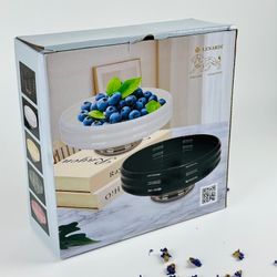 Lenardi 163-068 Фруктовница 26см на ножке MULTICOLOR в под.уп.(х8)Фарфор