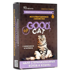 GOOD CAT Мультивитаминное лакомство для стерил.кошек 90таб