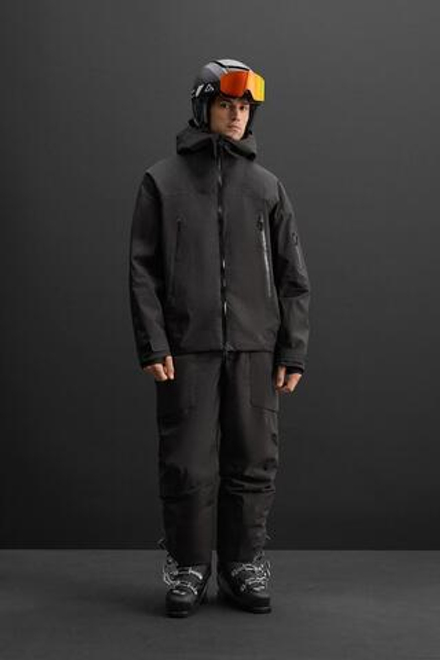 ZARA ВОДОНЕПРОНИЦАЕМАЯ ЛЫЖНАЯ КУРТКА, ЧЕРНЫЙ