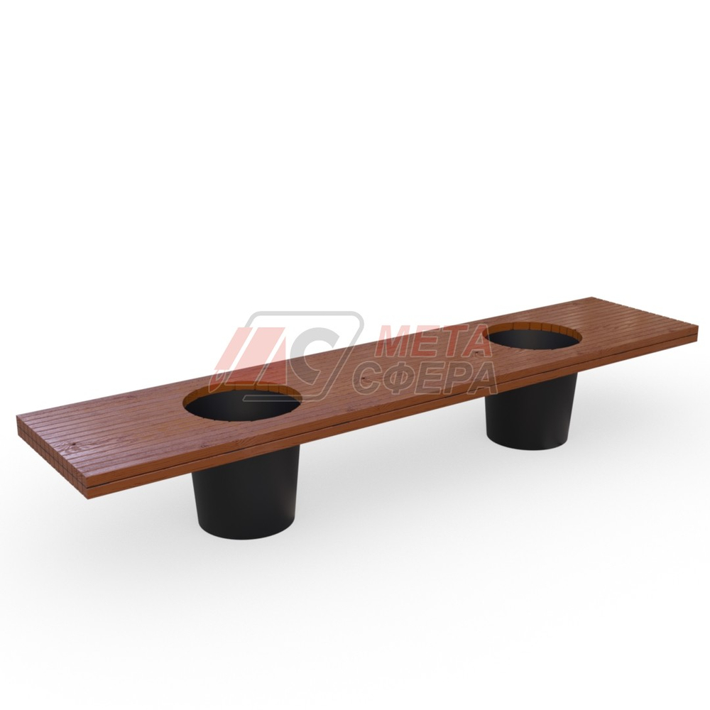 Лавка с вазоном Ромео и Джульетта