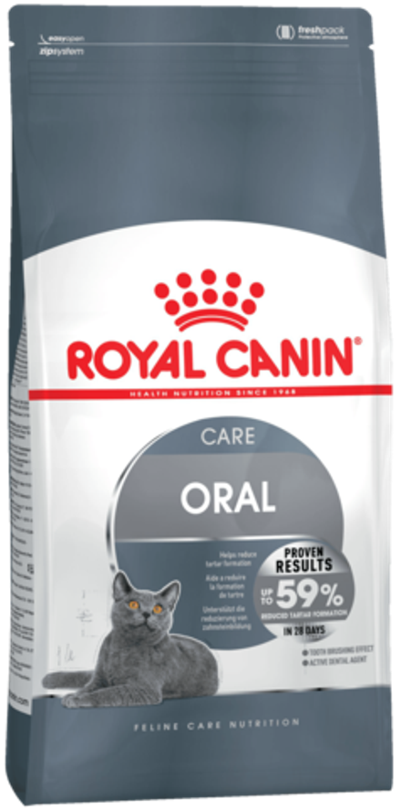 Royal Canin 400г Oral Care Сухой корм для кошек для профилактики образования зубного налета и камня