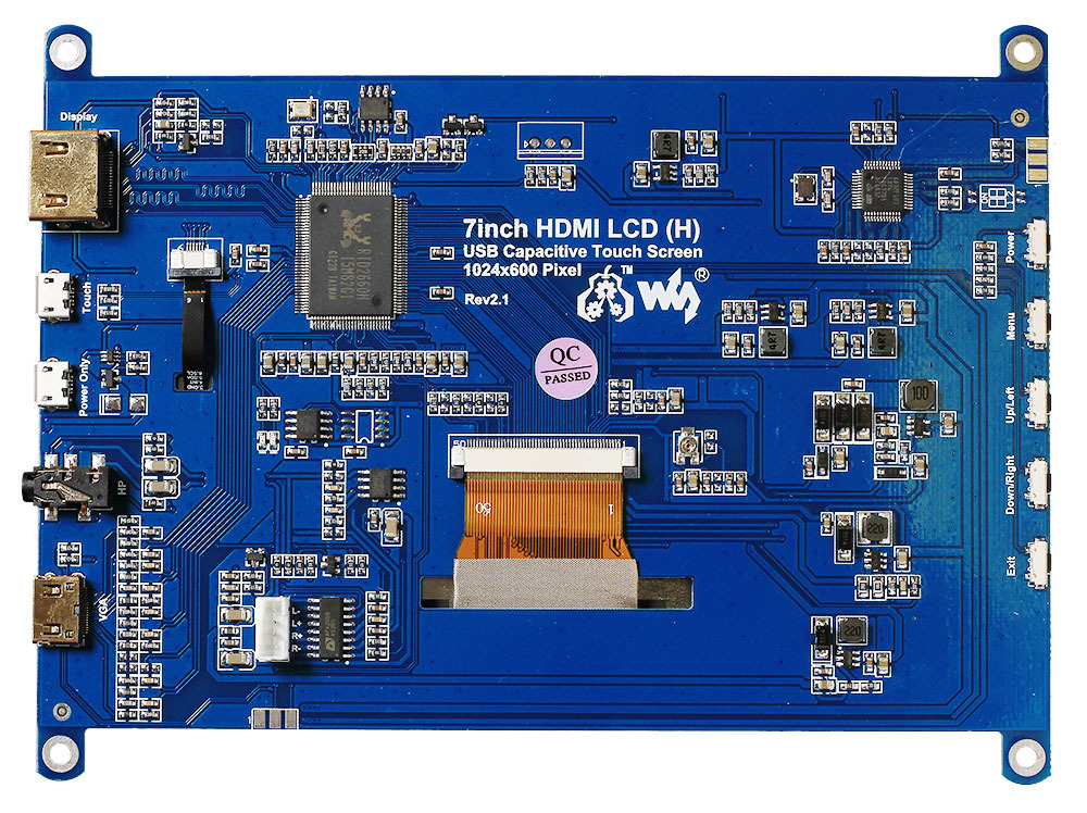 Цветной сенсорный HDMI-дисплей для Raspberry Pi 1024×600 / 7