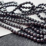 Бусины, гематит, гематин, шарик, р-р 4мм, цена за нить 39 см
