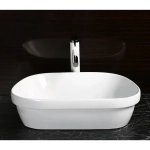 Раковина CR0023 накладная, белая, трапеция 570х400х150 Ceruttispa