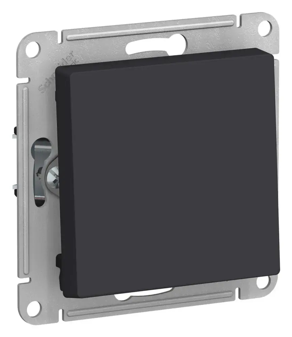 ATLASDESIGN 1-клавишный ВЫКЛЮЧАТЕЛЬ 2-полюсный, 10АХ, механизм, КАРБОН