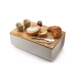 Alessi - Хлебница Mattina, серая / артикул   BG03 WG  / GTIN 8003299443109