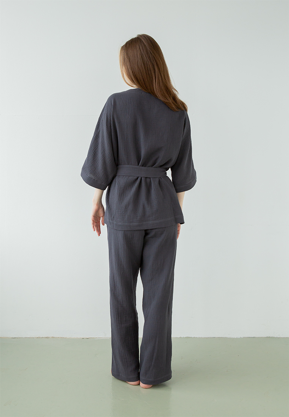 Костюм-кимоно Luxberry Муслин и комфорт графитовый