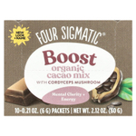 Four Sigmatic, Boost, органическая смесь для приготовления какао с грибом кордицепсом, 10 пакетиков по 6 г (0,21 унции)
