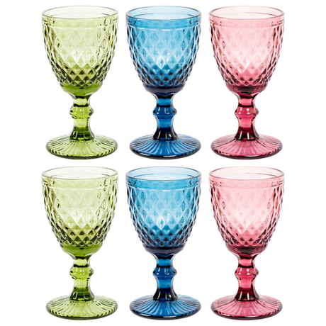 Набор бокалов 6шт 250мл Объект мечты Светский прием Луи 3 цвета OM-21091726