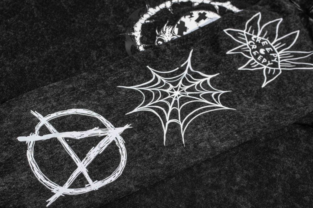 Лонгслив Creepy Clothing Трайбл черный
