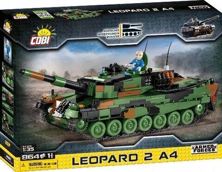 Конструктор пластиковый Cobi Leopard 2 A4 - Танк Леопард - 864эл. - Коби 2618