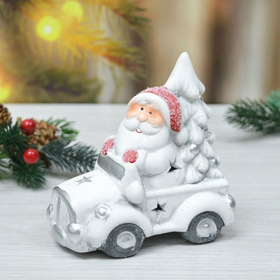 Сувенир новогодний с подсветкой "Дед Мороз" 11*7*11см, батарейки в комплекте