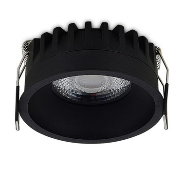 Светильник встраиваемый CRATER,  10W,  923Lm,  4000K,  D82хH40мм,  IP44,  черный