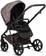 Детская коляска Tutis Viva 6 Plus Wild Elegance 4 в 1 с автокреслом Beno Beige и базой Wild Mocca