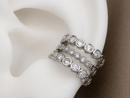 Кафф "Crystal Triple" со стразами