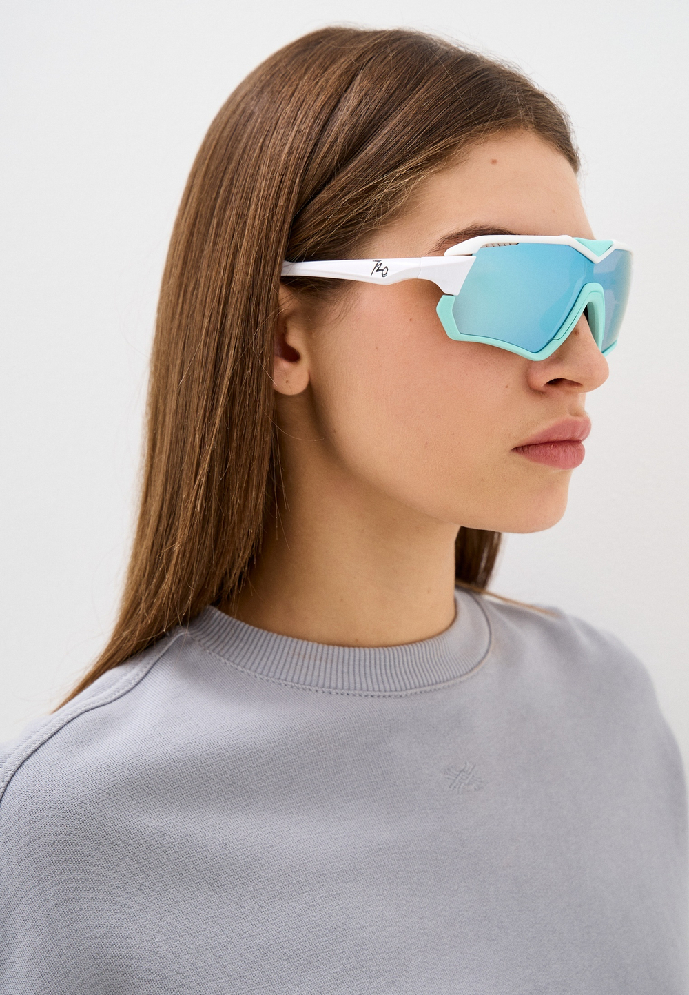 Спортивные очки 720armour V / Pale Aqua / Glossy White Temple / HC Brown Lake Blue Lens