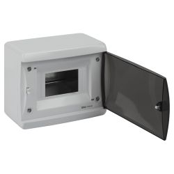 Корпус пластиковый навесной ЭРА COMFORT ЩРН-П-6 IP41 прозрачная крышка белый | Корпуса пластиковые модульные