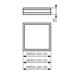 Светильник потолочный деревянный KANLUX MERSA 380-B/M