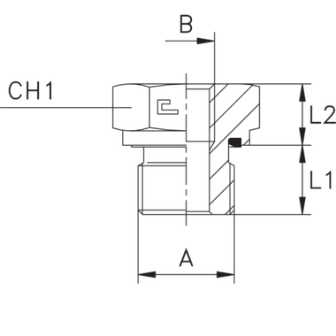 Соединение PFE BSP 1/8 BSP 3/8
