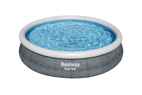 Бассейн надувной Bestway Fast Set Pools "Ротанг" 366х76 см (57443 BW)
