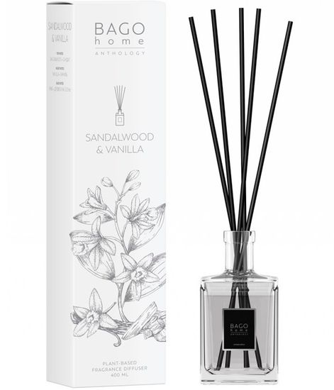 Сандал и ваниль, ароматический диффузор, Bago home