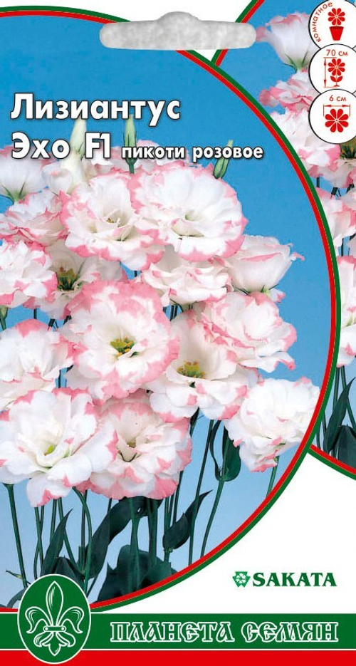 Лизиантус (эустома) Эхо пикоти розовый F1