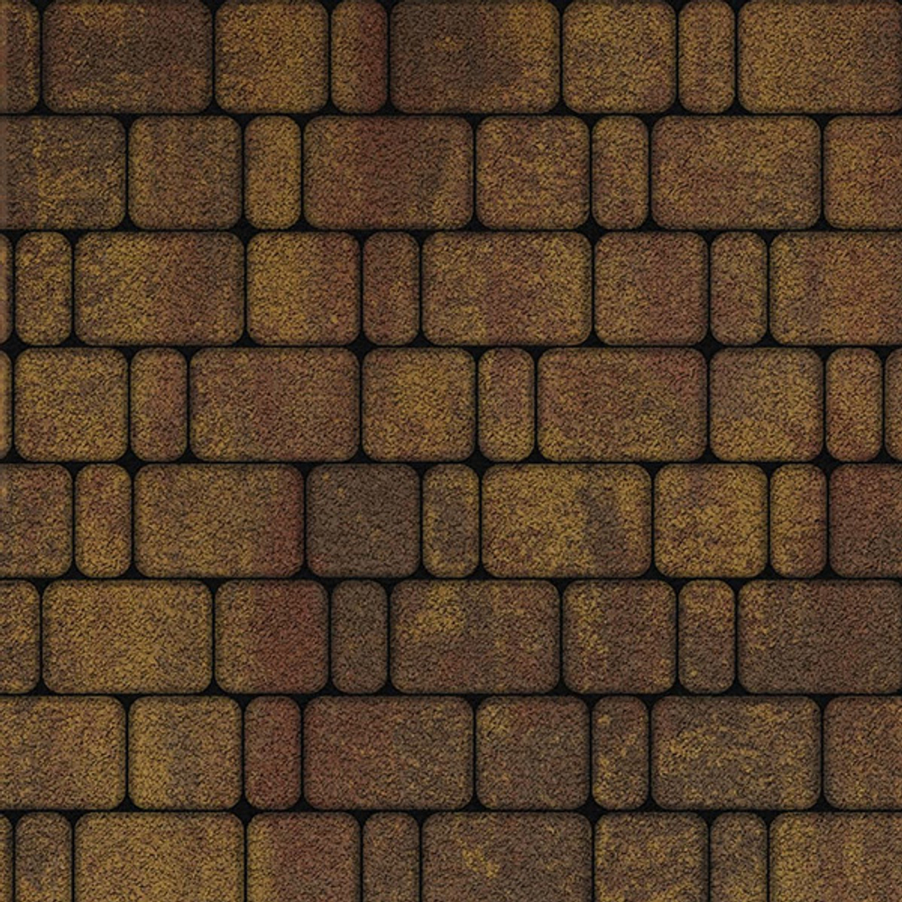 Тротуарная плитка КЛАССИКО - Листопад гранит Осень, комплект из 3 видов плит