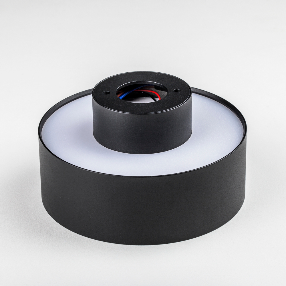 215937 Светильник ACUTO LED up 6W+down 18W 1920LM 120G ЧЕРНЫЙ 3000K