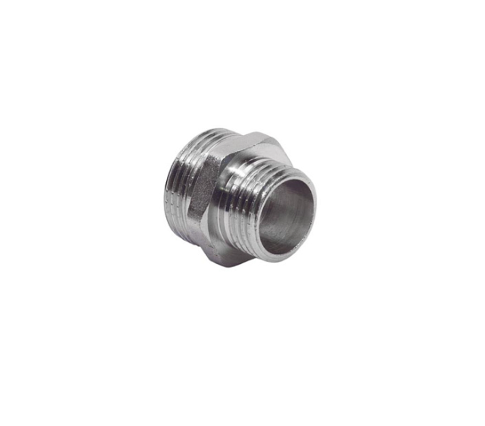 Ниппель латунный переходной (1/2''x1") 02533