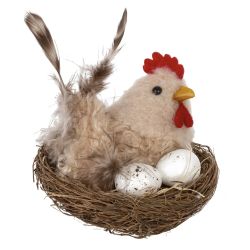 GAEM Изделие декоративное "Гнездо пасхальное" (блок 6шт), L7 W7 H7 см, 3в.