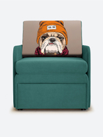 Кресло-кровать "Миник" с подлокотниками, купон Бульдог