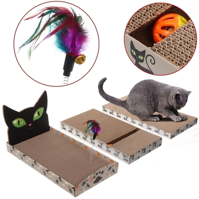 Когтеточка - лежанка для кошек «МУРРРЛЫКА», котик, 42*23*12см