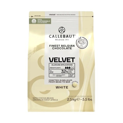Шоколад белый 32% «CALLEBAUT» Velvet 2.5 кг