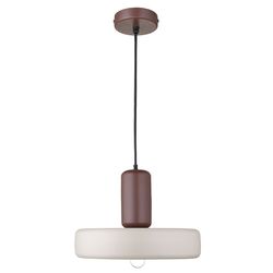 Светильник подвесной Juko, Ø42х31 см, вишневый/бежевый