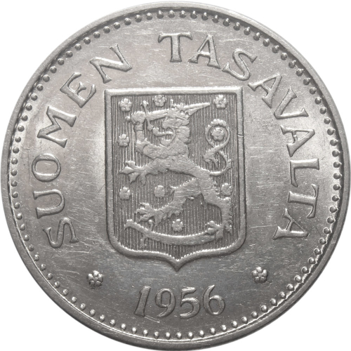 200 марок. Финляндия. 1956 год. AU. Серебро