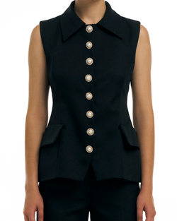 жилетка Chevalier (Шевалье) черная c нар. пуг.