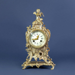 Антикварный каминный часовой гарнитур