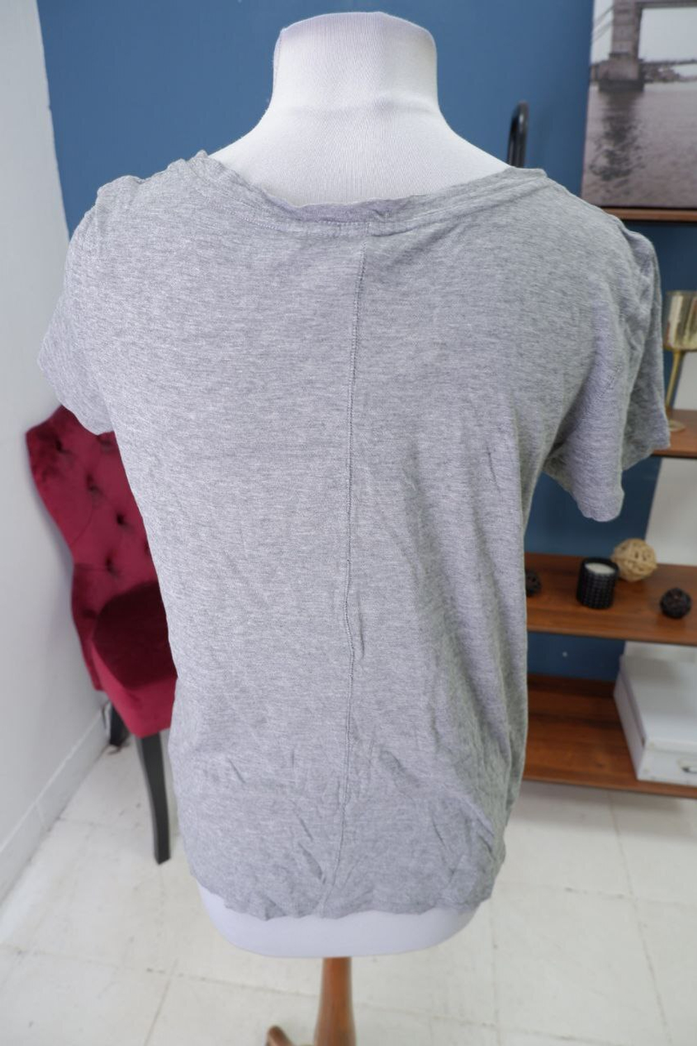 Футболка серая базовая 44 размер