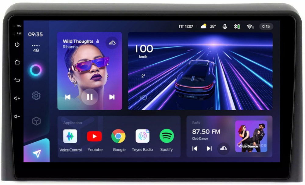 Магнитола для Hyundai Sonata 2017-2019 (LF) - Teyes CC3 Android 10, ТОП процессор, 4/32 Гб, CarPlay, SIM-слот