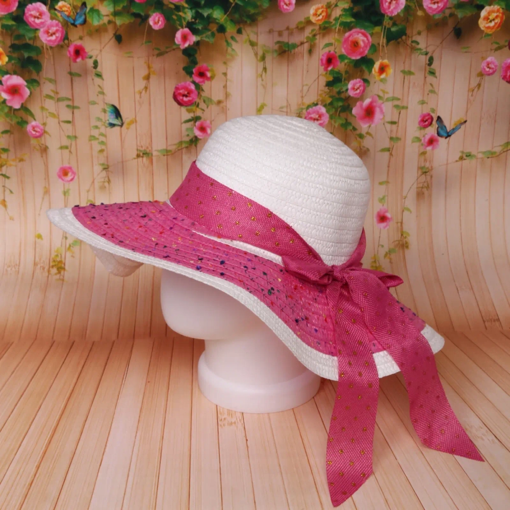 Шляпа женская с широкими полями «TiraMiSu- Адель», микс 5 цветов, р58, ширина полей 13 см