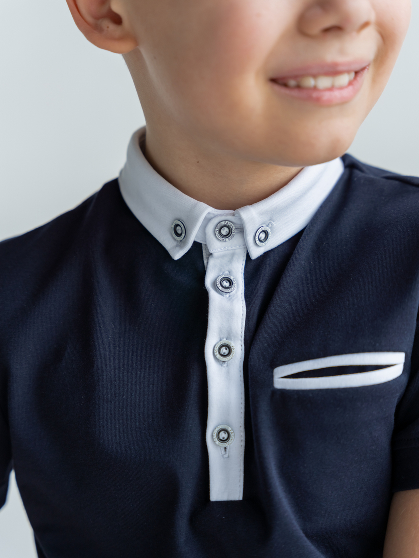 Футболка-поло из хлопка