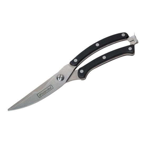 Ножницы кухонные 25 см. из нержавеющей стали Kamille КМ-5102 с ручками из бакелита